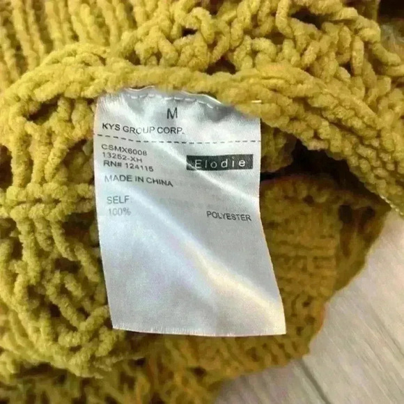 Elodie Scoop Neck Knit Sweater Size M - Picture 6 of 9